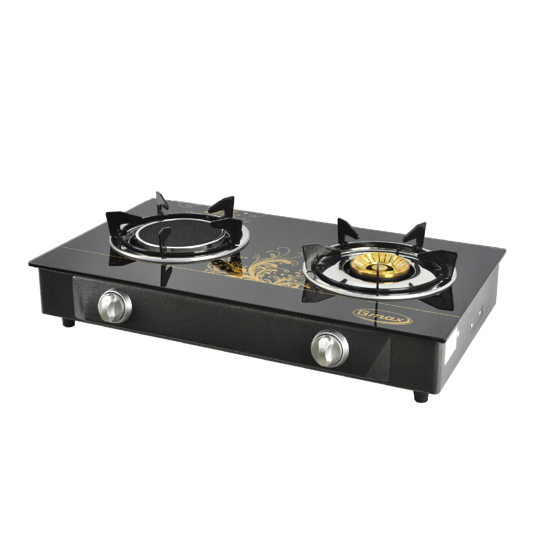 Gmax Gas Stove Infrared+Brass 2 Burner GL-702BI