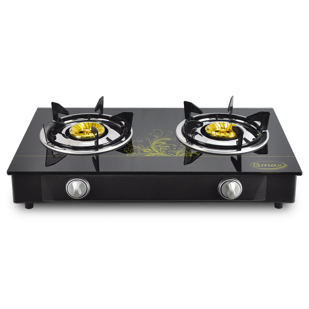 Gmax Gas Stove Brass 2 Burner GL-702BR