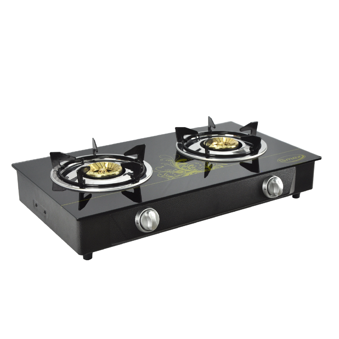 Gmax Gas Stove Brass 2 Burner GL-702BR