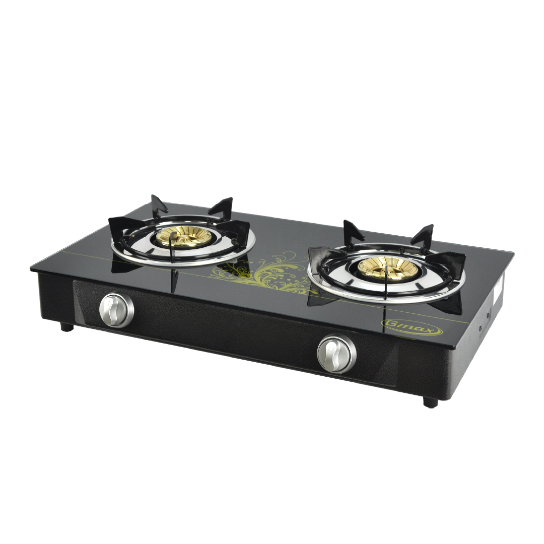 Gmax Gas Stove Brass 2 Burner GL-702BR