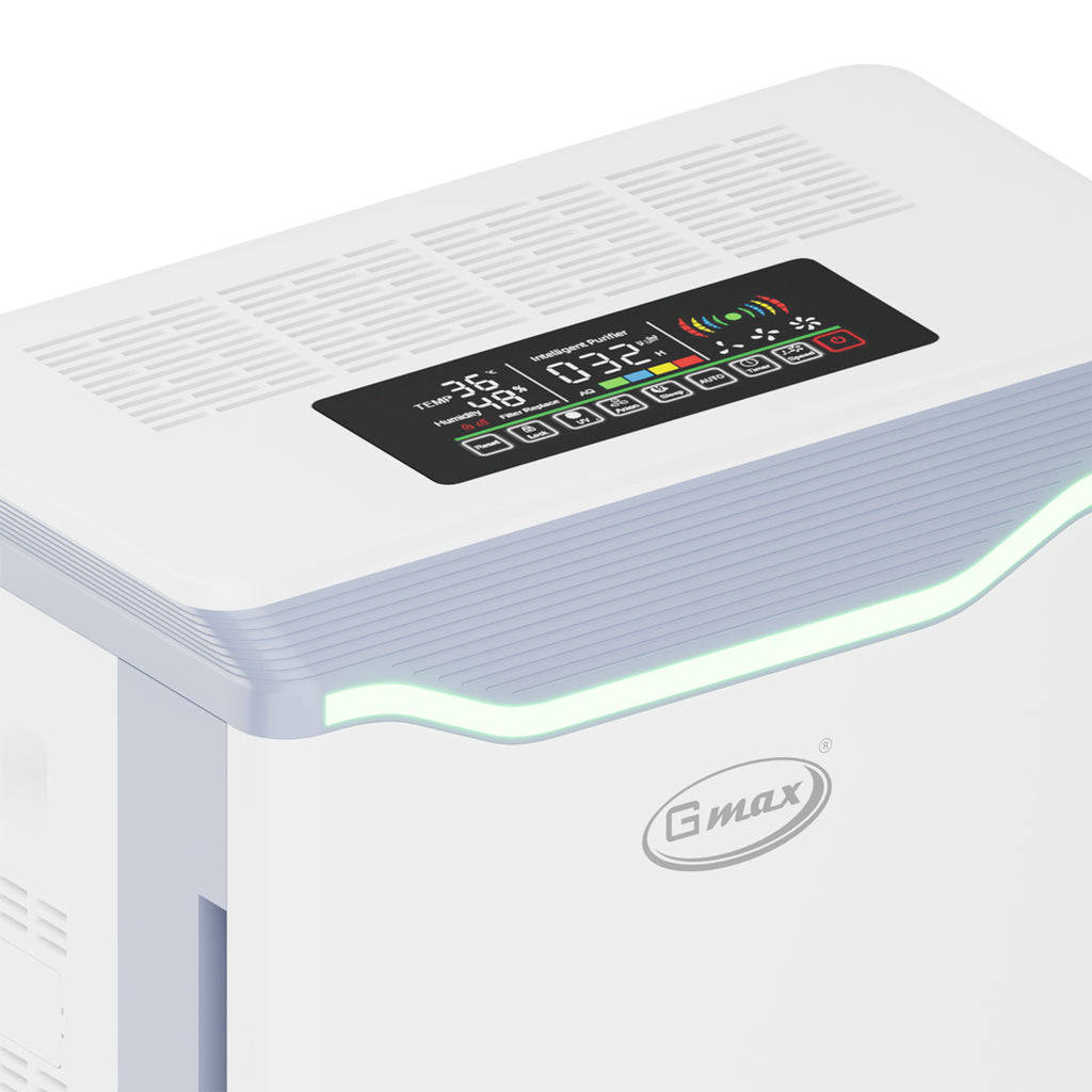 Gmax AP-910 Ultra-Smart 7-Stage Air Purifier - 58m² Medical Grade HEPA H13