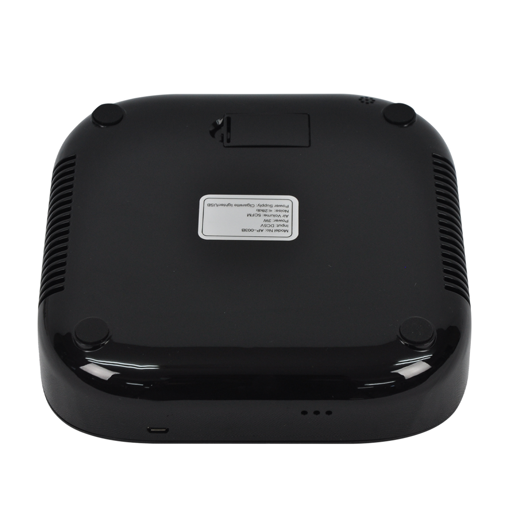 Gmax AP-003B Portable Car Air Purifier - HEPA11 Ionizer & Aroma Diffuser (Black)