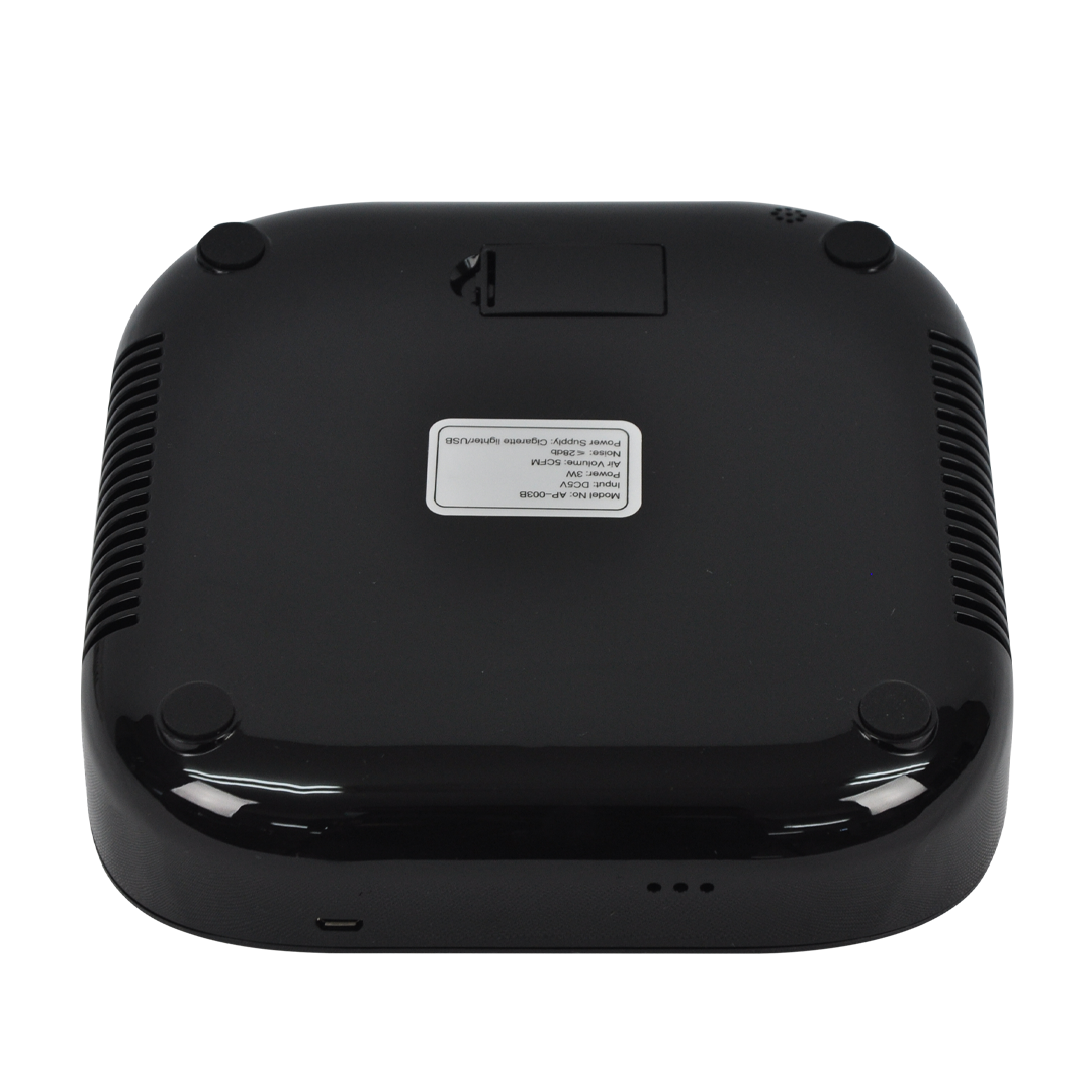 Gmax AP-003B Portable Car Air Purifier - HEPA11 Ionizer & Aroma Diffuser (Black)