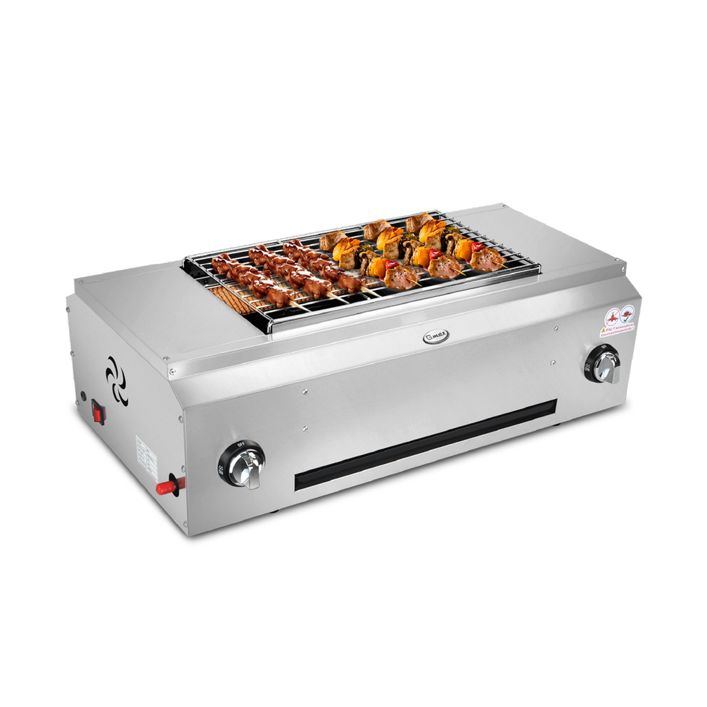 Gmax SK-60 Silver Fan-Assisted Smokeless Infrared Grill