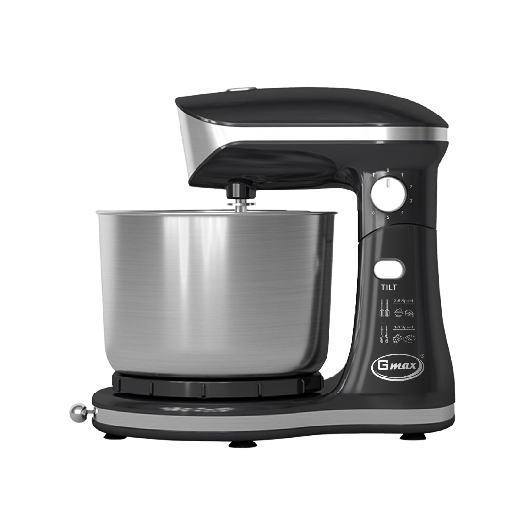 Gmax FM-621 Compact Stand Mixer - 3.0L 300W with 360° Rotating Bowl