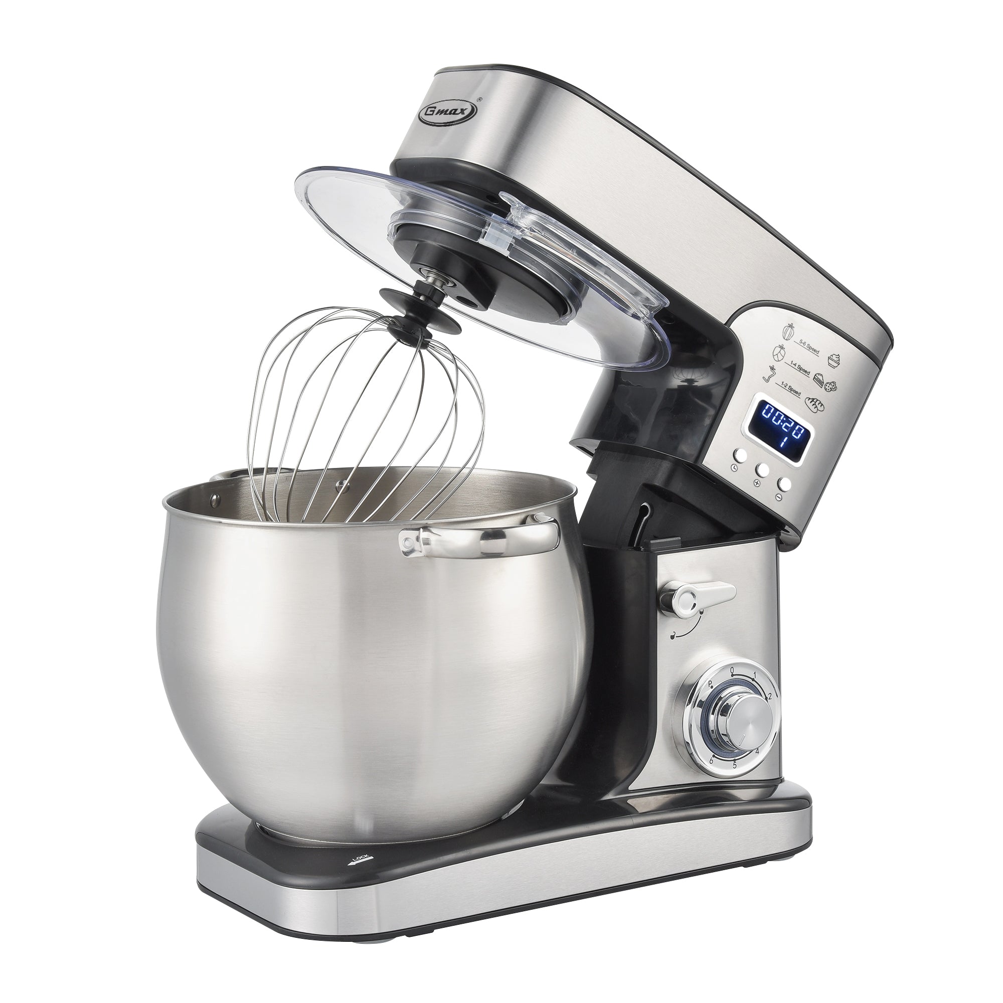 Gmax FM-667E Professional Stand Mixer - 5.0L 1000W with LCD Display