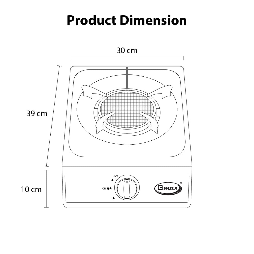 Gmax GL-101I Single Burner Infrared Gas Stove