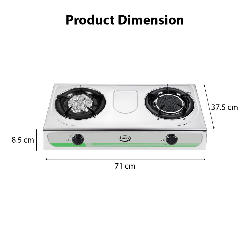 Gmax GL-203TI Mixed Burner Turbo & Infrared Gas Stove