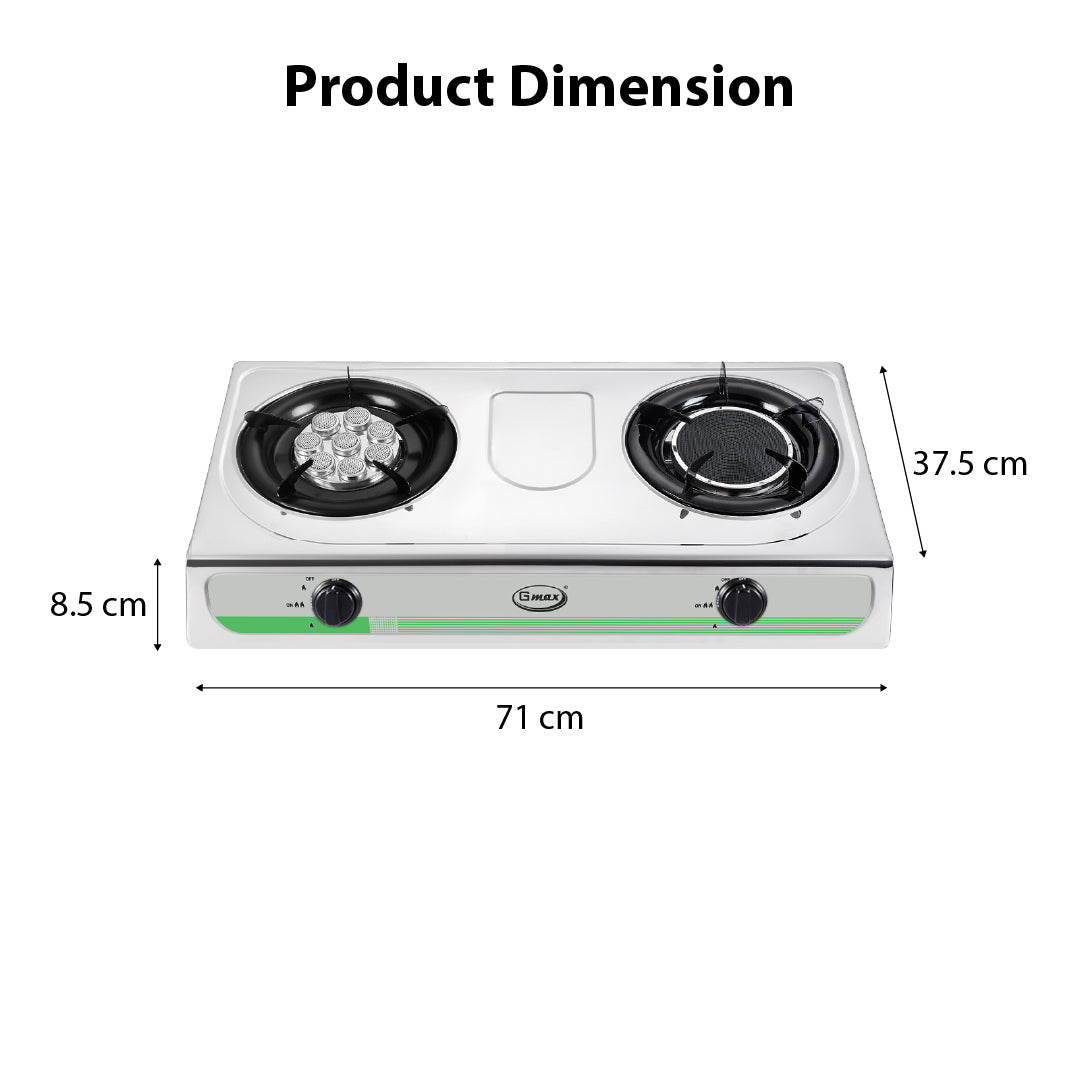 Gmax GL-203TI Mixed Burner Turbo & Infrared Gas Stove