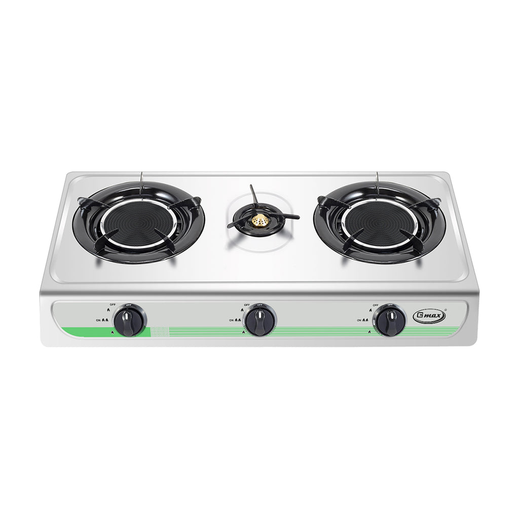 Gmax GL-303I Triple Burner Infrared Gas Stove