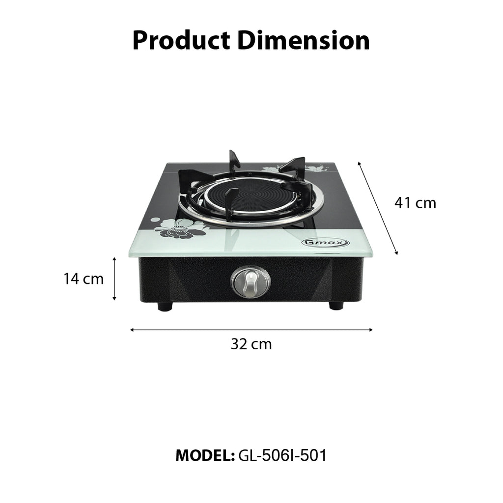 Gmax Gas Stove Infrared 1 Burner GL-506I