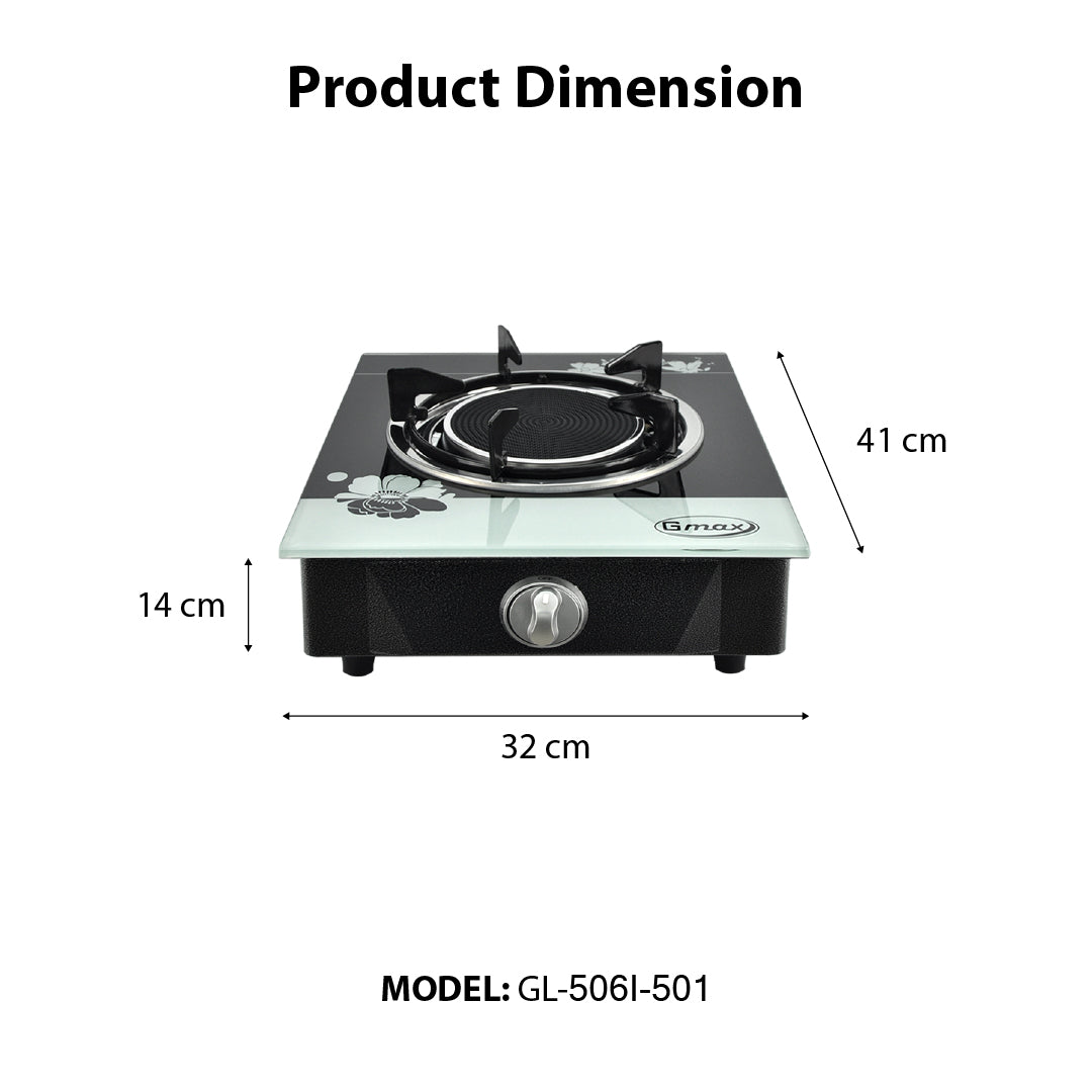 Gmax Gas Stove Infrared 1 Burner GL-506I