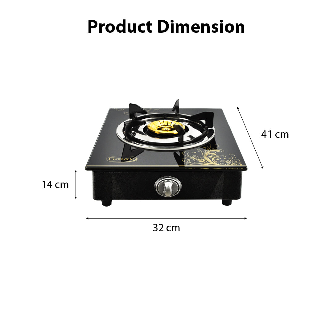 Gmax Gas Stove Brass 1 Burner GL-506BR