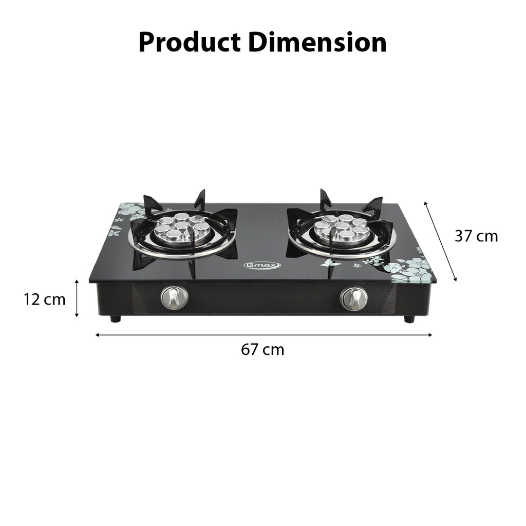 Gmax Gas Stove Turbo 2 Burner GL-702T