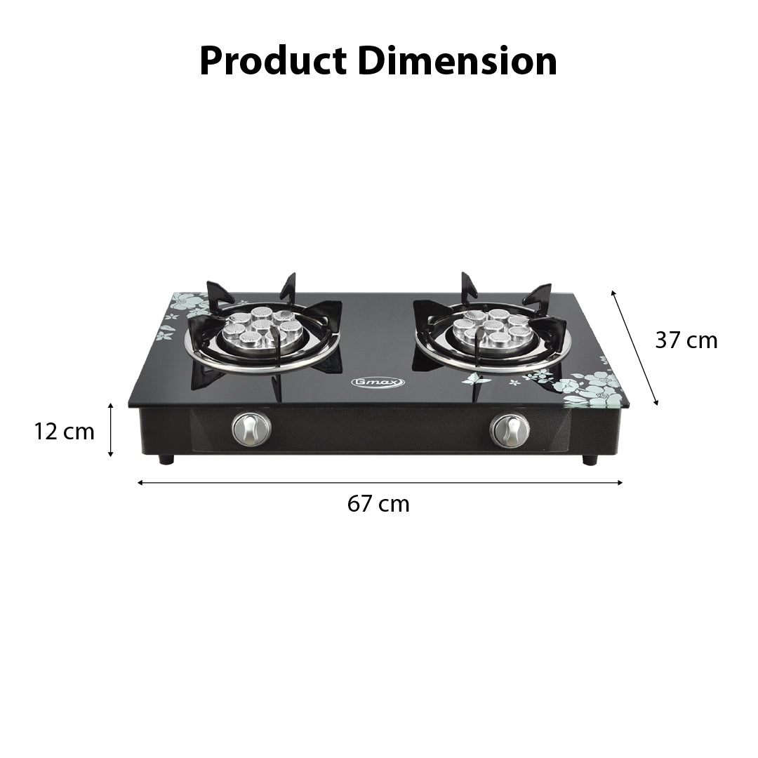 Gmax Gas Stove Turbo 2 Burner GL-702T