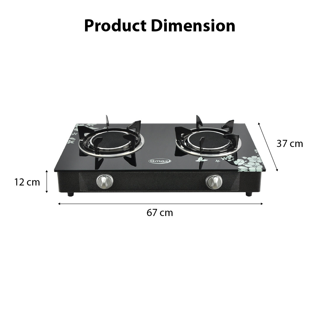 Gmax Gas Stove Infrared 2 Burner GL-702I