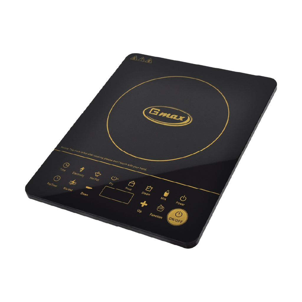 Gmax IC-C12 Induction Cooker - 1650W Touch Control with Crystal Plate