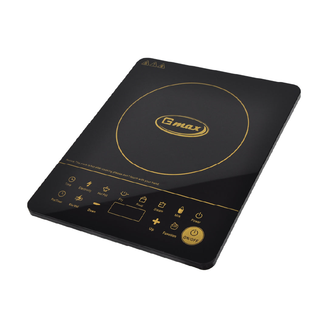 Gmax IC-C12 Induction Cooker - 1650W Touch Control with Crystal Plate