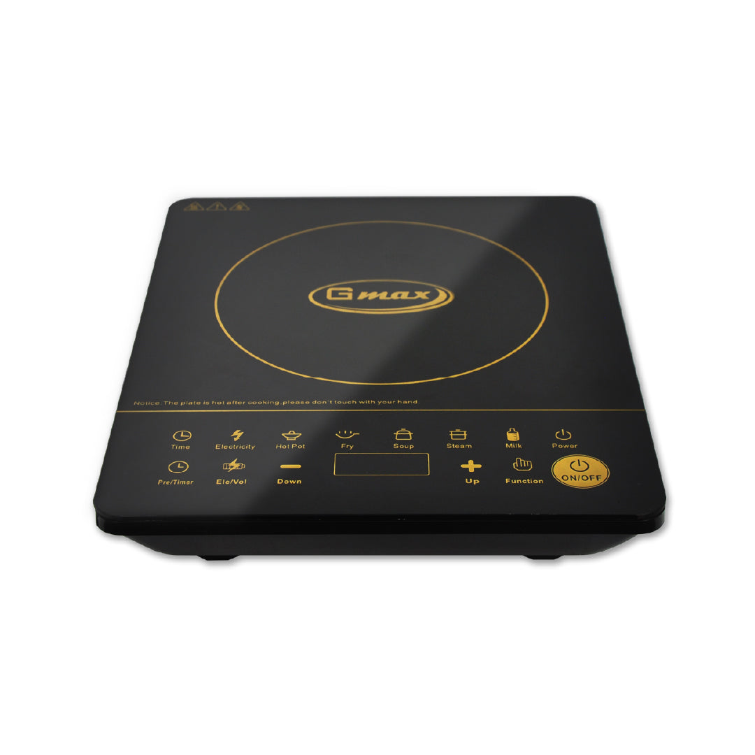 Gmax IC-C12 Induction Cooker - 1650W Touch Control with Crystal Plate