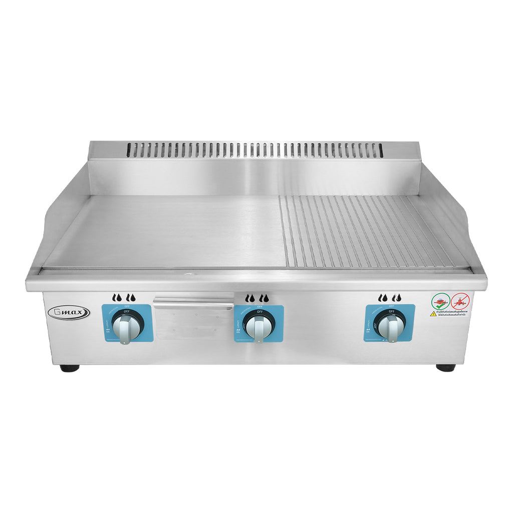 Gmax ZL-702 commercial gas griddle perspective view