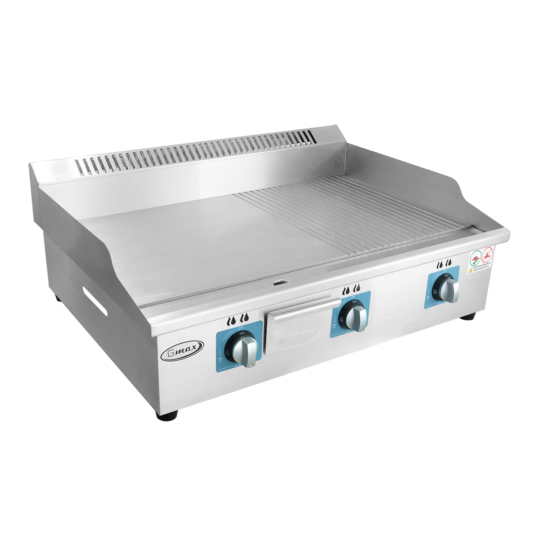 Gmax ZL-702 commercial gas griddle top view