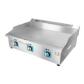 Gmax ZL-701 commercial gas griddle angled front view
