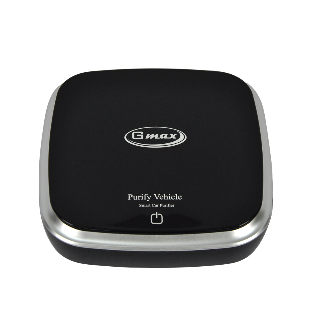 Gmax AP-001B Portable Car Air Purifier - HEPA Filter & Odor Eliminator (Black)