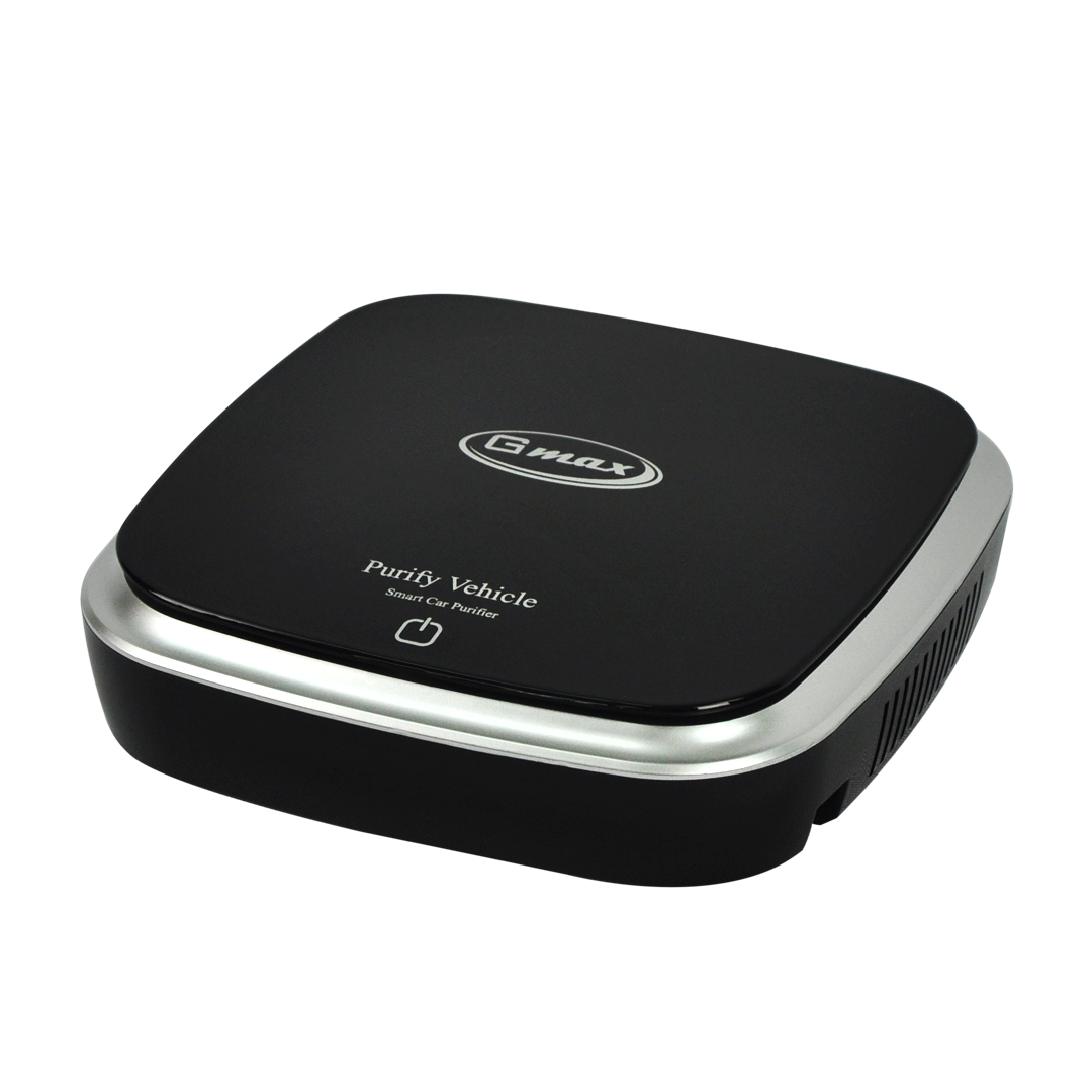 Gmax AP-001B Portable Car Air Purifier - HEPA Filter & Odor Eliminator (Black)