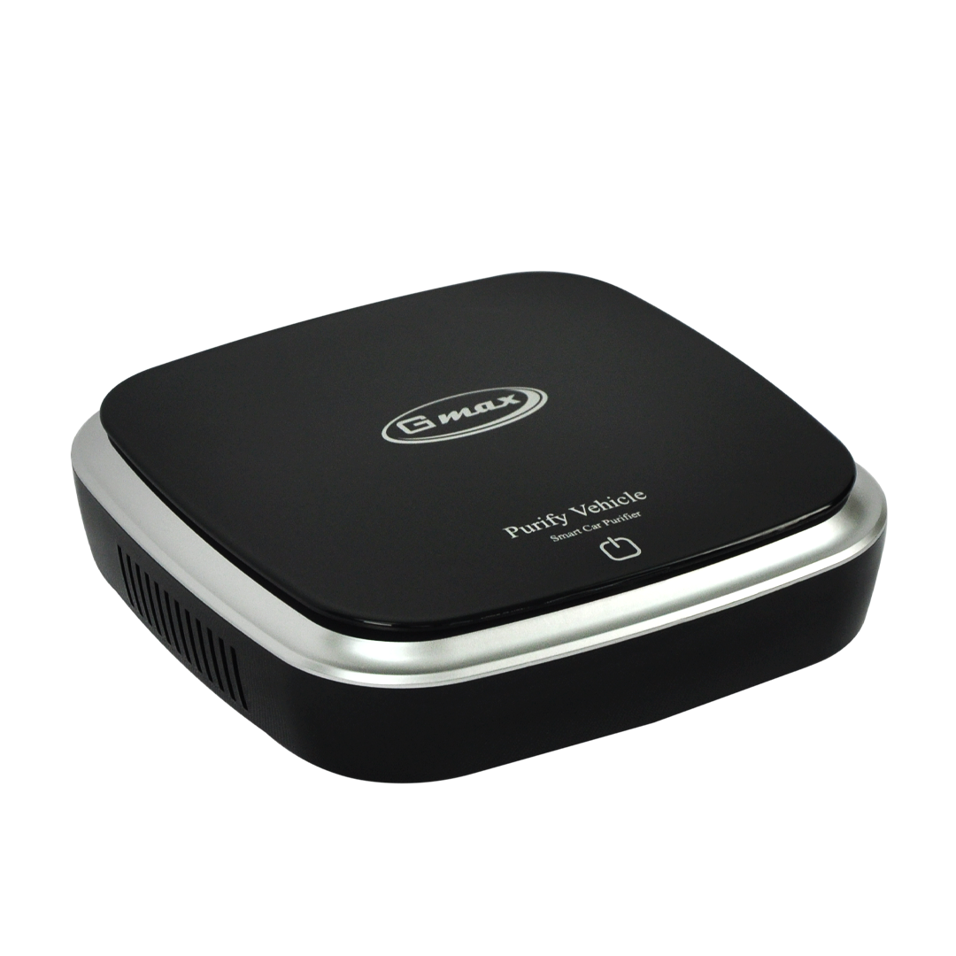 Gmax AP-001B Portable Car Air Purifier - HEPA Filter & Odor Eliminator (Black)
