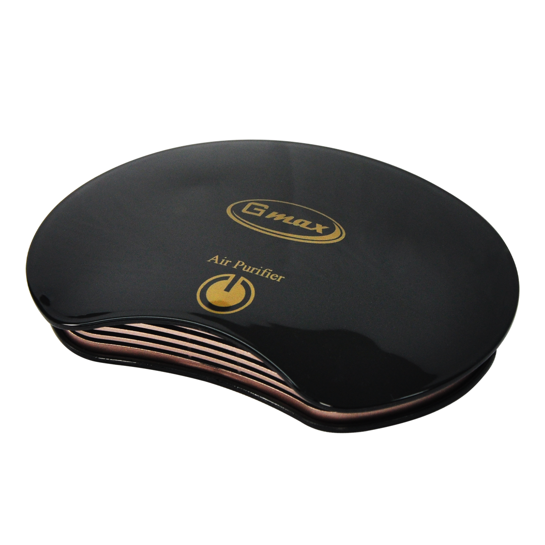 Gmax AP-002B Portable Car Air Purifier - HEPA11 Flying Saucer with Negative Ion (Black)