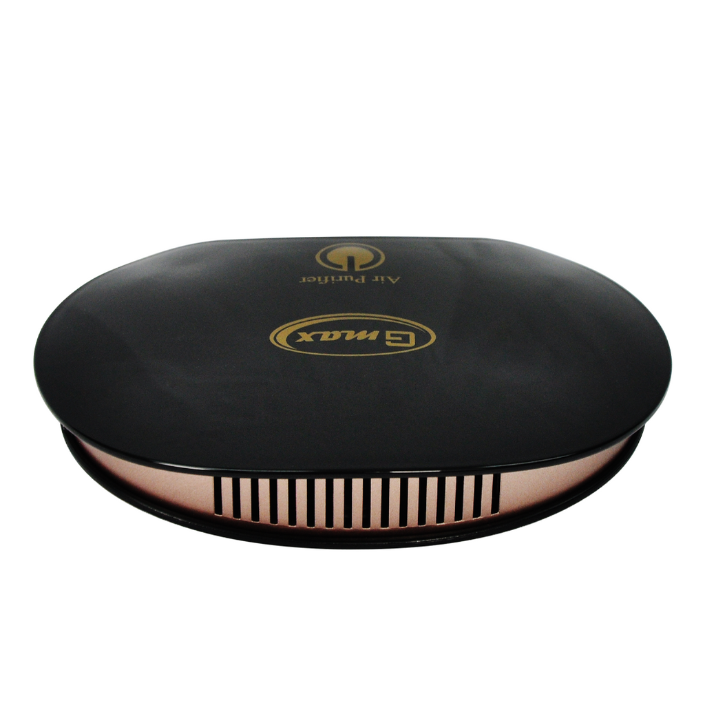 Gmax AP-002B Portable Car Air Purifier - HEPA11 Flying Saucer with Negative Ion (Black)
