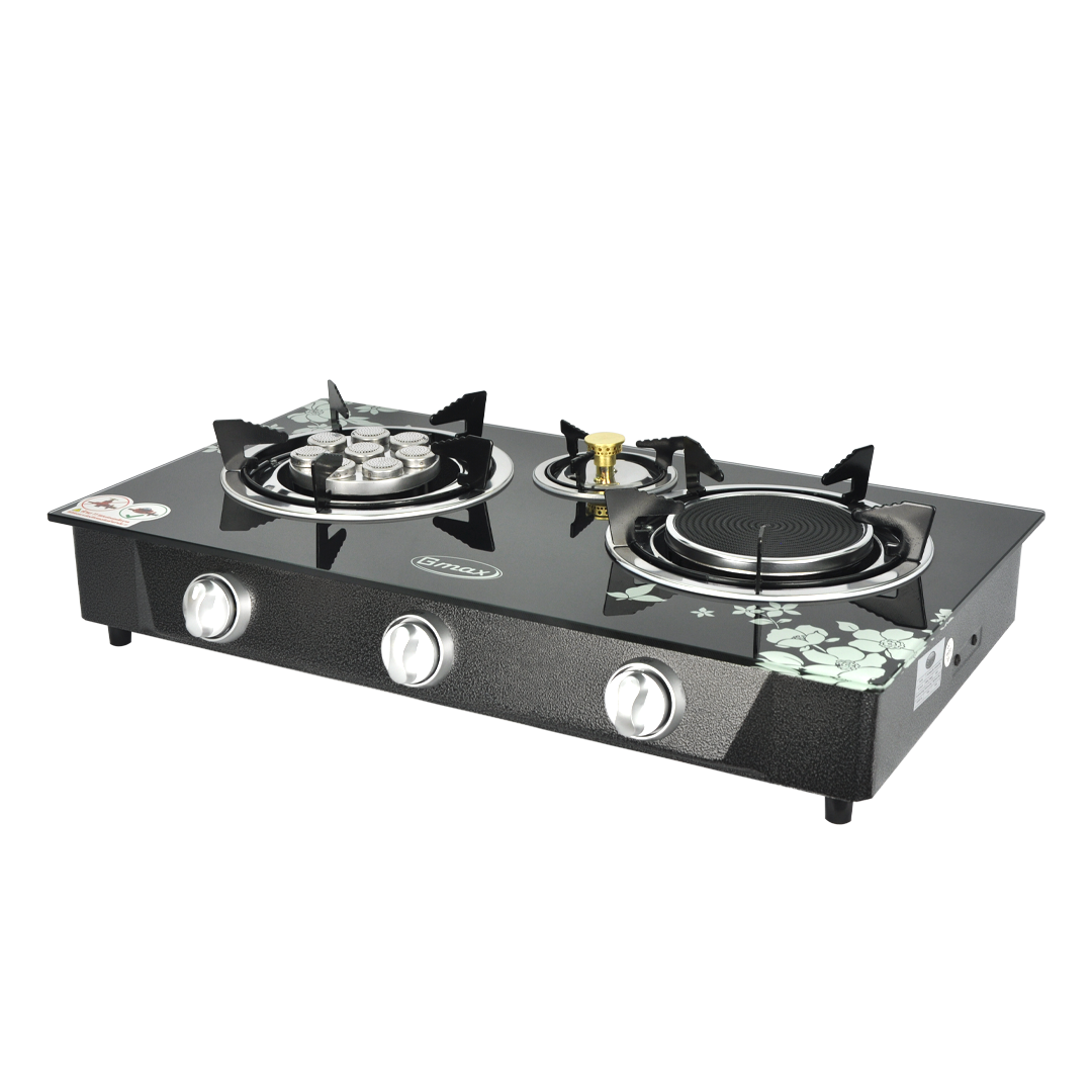 Gmax Gas Stove Infrared+Turbo 3 Burner GL-703TI